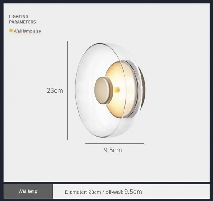 Unique Glass Wall Light