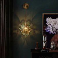 Elegant Flora Glass Wall Light