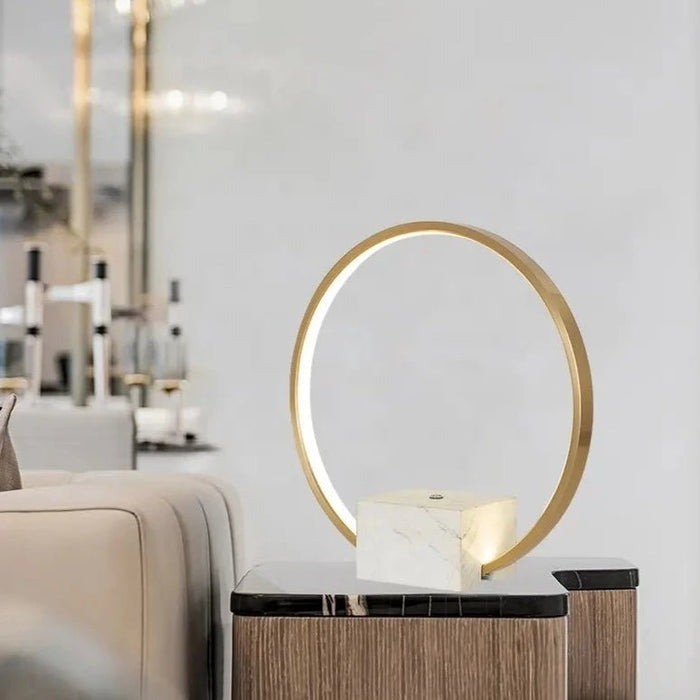 Modern Halo Marble Lamp