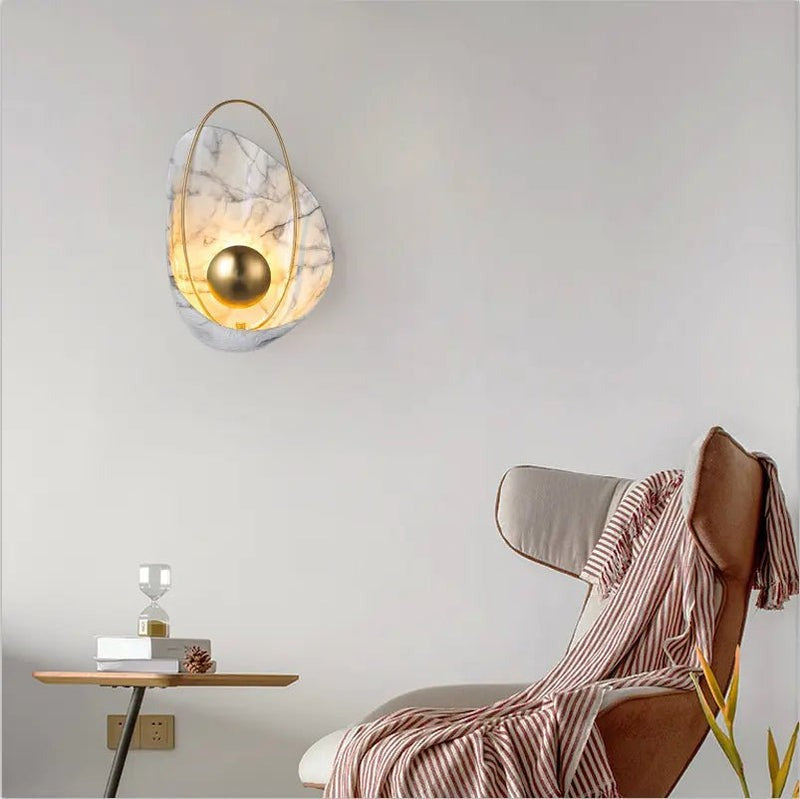 Unique Marble Wall Light