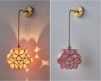 Elegant Flora Glass Wall Light