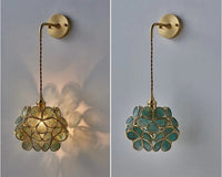 Elegant Flora Glass Wall Light