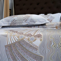 Deluxe Silver Duvet Cover Set