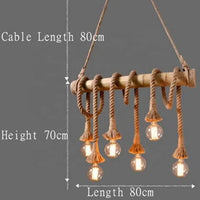 Vintage Rope Pendant Light