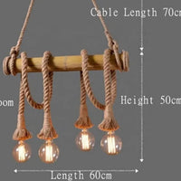 Vintage Rope Pendant Light