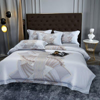 Deluxe Silver Duvet Cover Set