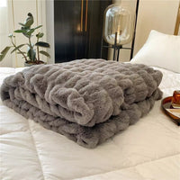 Fluffy Faux-Fur Blanket Throw