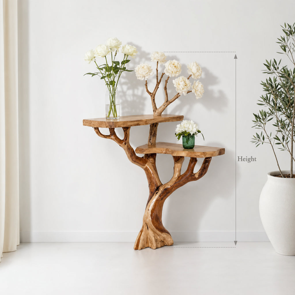 Handcrafted Console Table – Rustic Charm Meets Modern Functionality