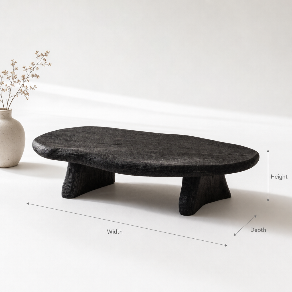 Handcrafted Driftwood Coffee Table – Reclaimed Live Edge Wood Farmhouse Table