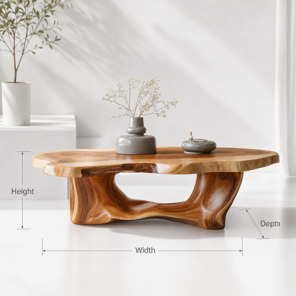 Handmade Driftwood Coffee Table – Reclaimed Wood Living Room Table