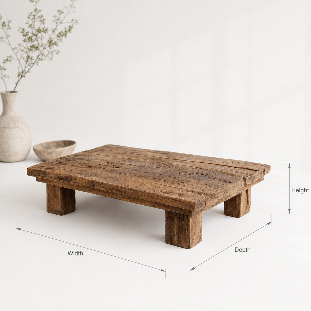 Handmade Live Edge Wooden Coffee Table – Rustic Home Furniture, Mid Century Rustic Coffee Table