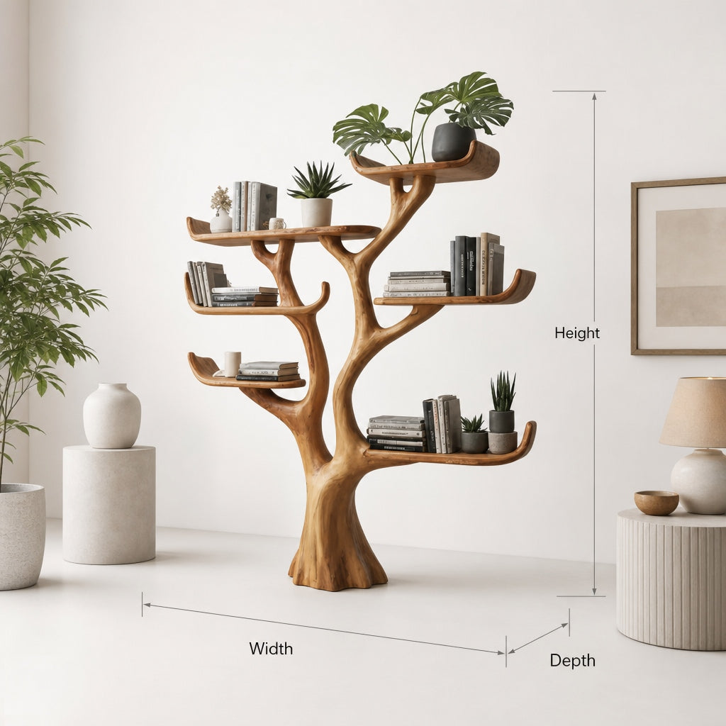 Handmade Tree BookShelf Living Room Decor Gift