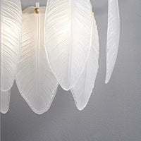 Luxurious Glass Leaves Wall Light