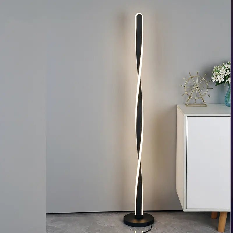 Deluxe Twisted Floor Lamp