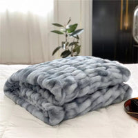 Fluffy Faux-Fur Blanket Throw