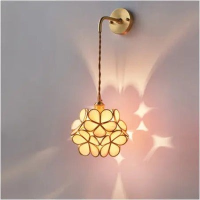 Elegant Flora Glass Wall Light