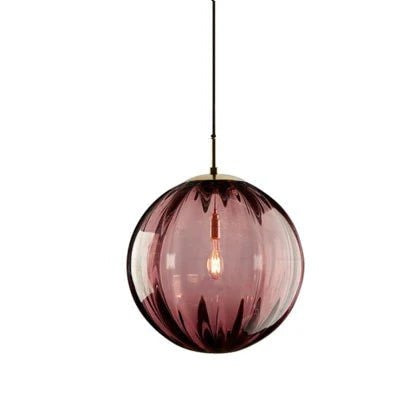 Modern Round Glass Pendant Light