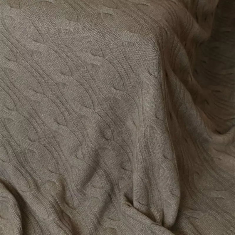 Elegant Cashmere Blanket Throw