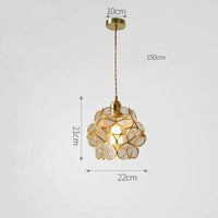 Elegant Flora Glass Pendant Light