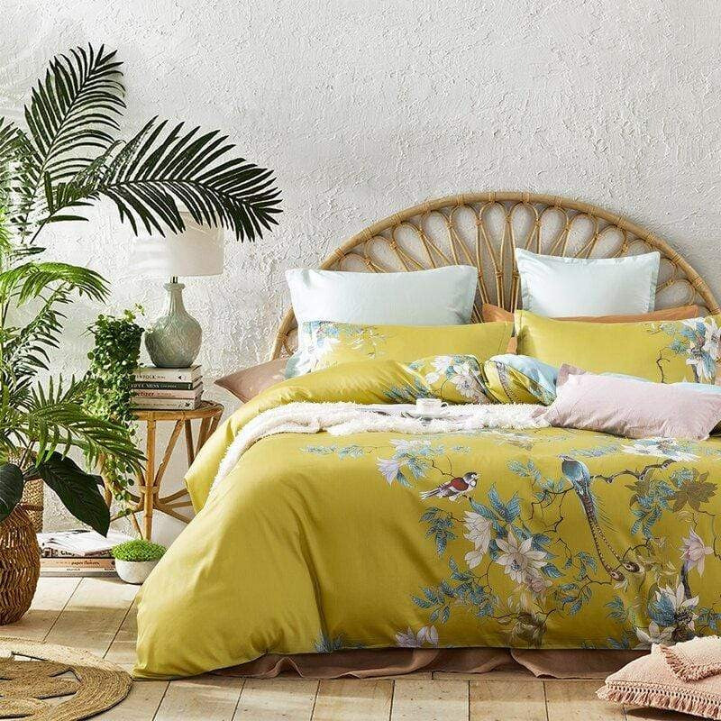 Deluxe Yellow Duvet Cover Set