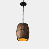 Unique Barrel Pendant Light