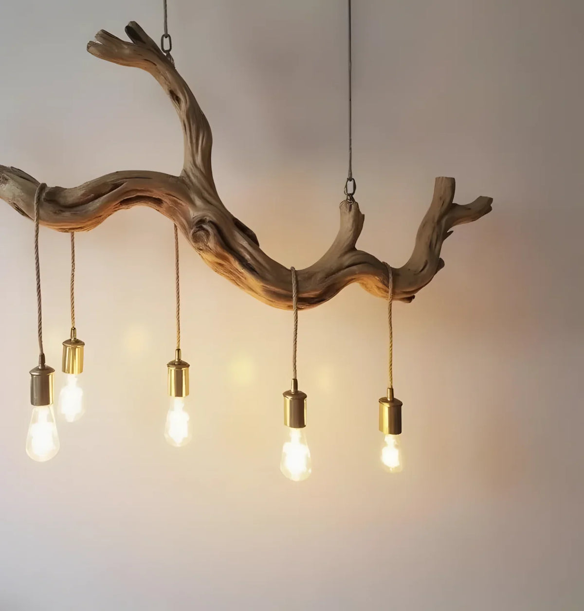 Reclaimed wood pendant lamp for home decor lighting