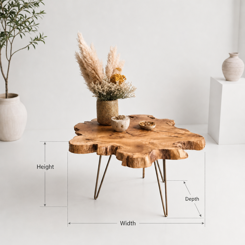 Live Edge Coffee Table Hand Made Contemporary Stunning