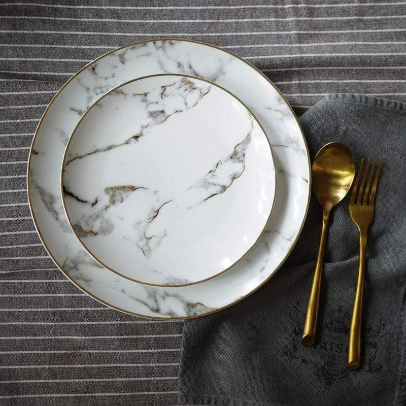 Elegant Marble Plate Collection