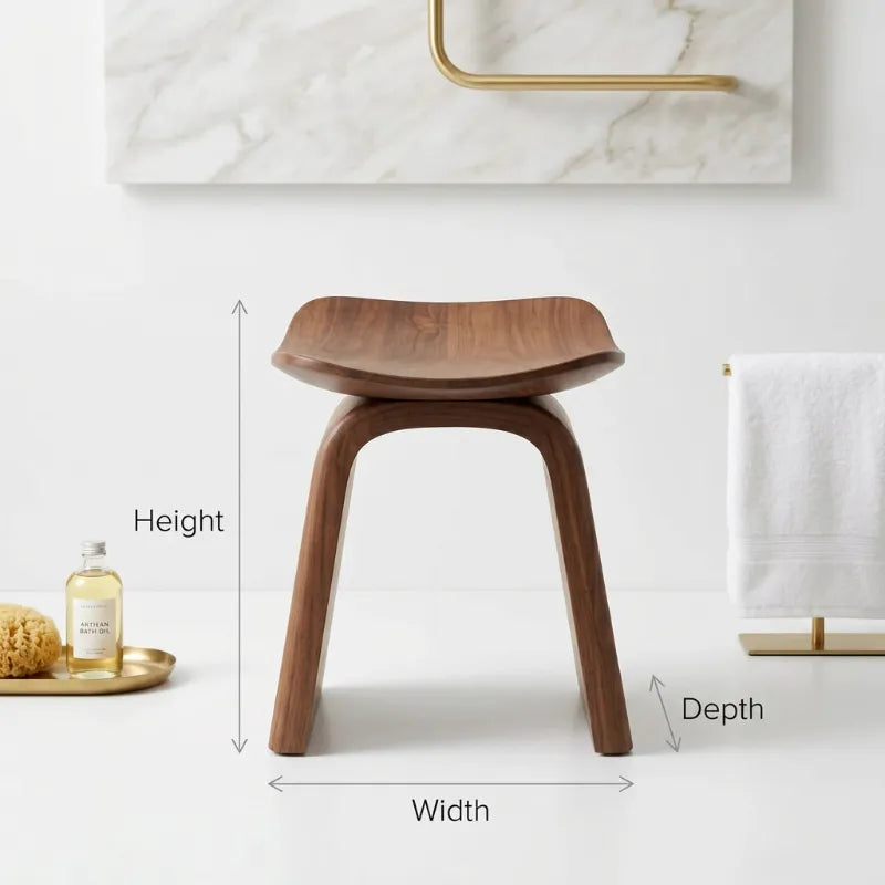 Mid Century Shower Bench For Bathroom Furniture Decor