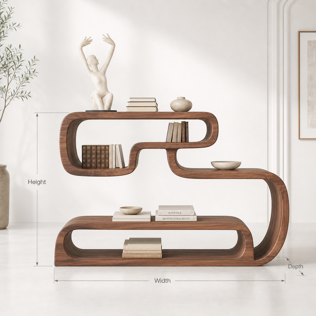 Mid Room Divider Bookshelf For Living Room