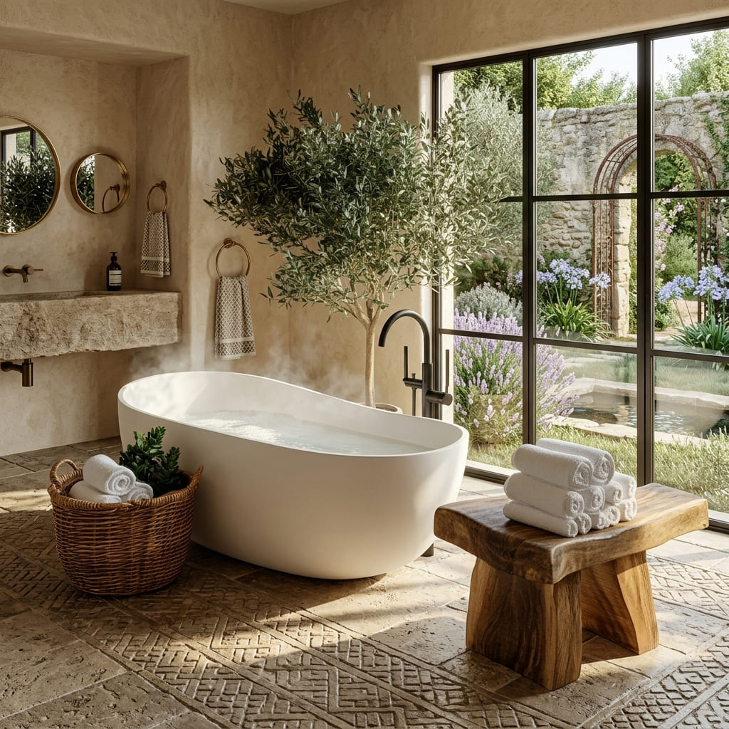 Handcrafted solid wood bathroom stool designed for everyday comfort and functional elegance