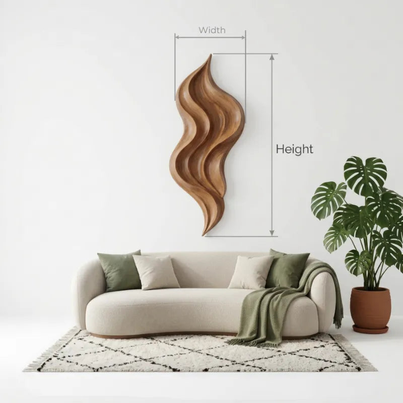 Modern Fluid Wall Decor Panel For Living Room Space