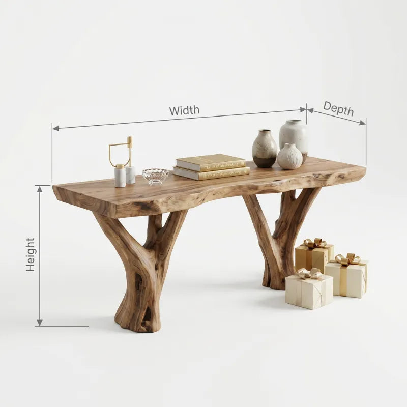 Modern Solid Wood TV Console For Christmas Entryway Living Room