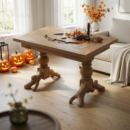 Organic Tree Root Solid Wood Halloween Coffee Table