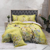 Floral Yellow Duvet Cover Set