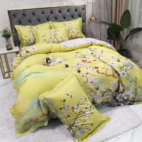 Floral Yellow Duvet Cover Set