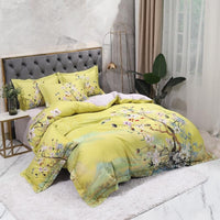 Floral Yellow Duvet Cover Set