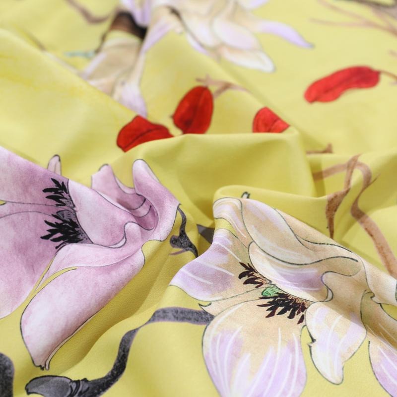 Floral Yellow Duvet Cover Set