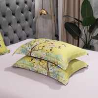 Floral Yellow Duvet Cover Set