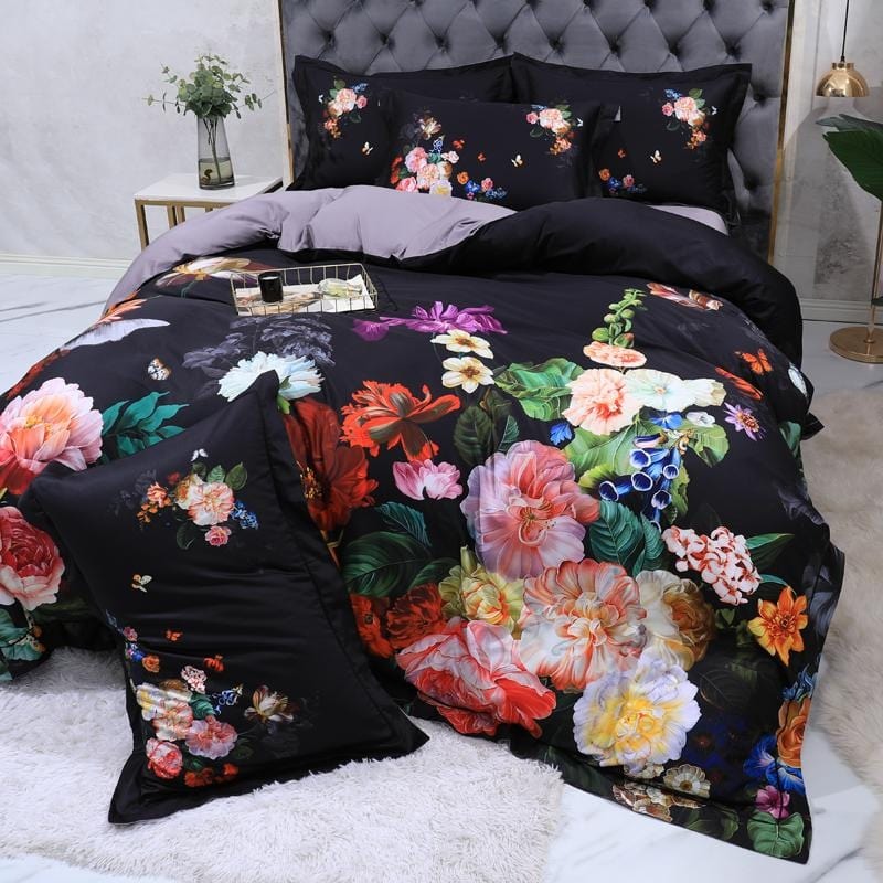 Deluxe Floral Duver Cover Set