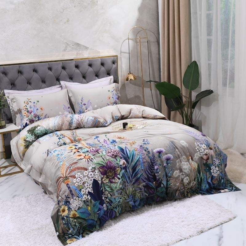 Modern Floral Duvet Cover Set