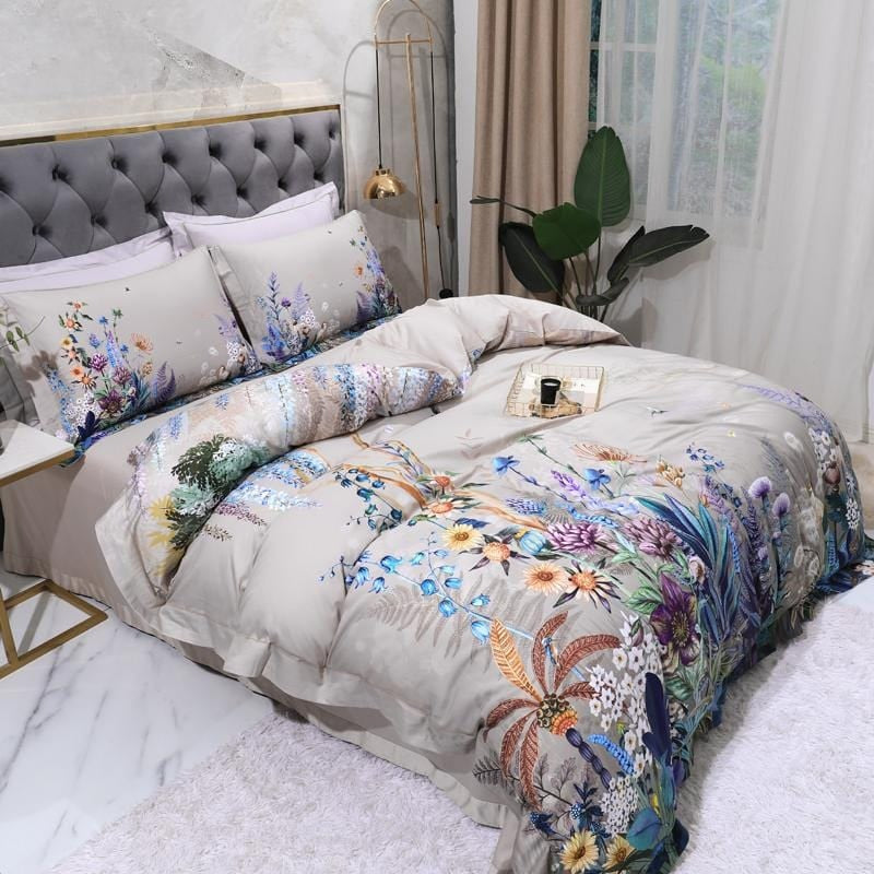 Modern Floral Duvet Cover Set