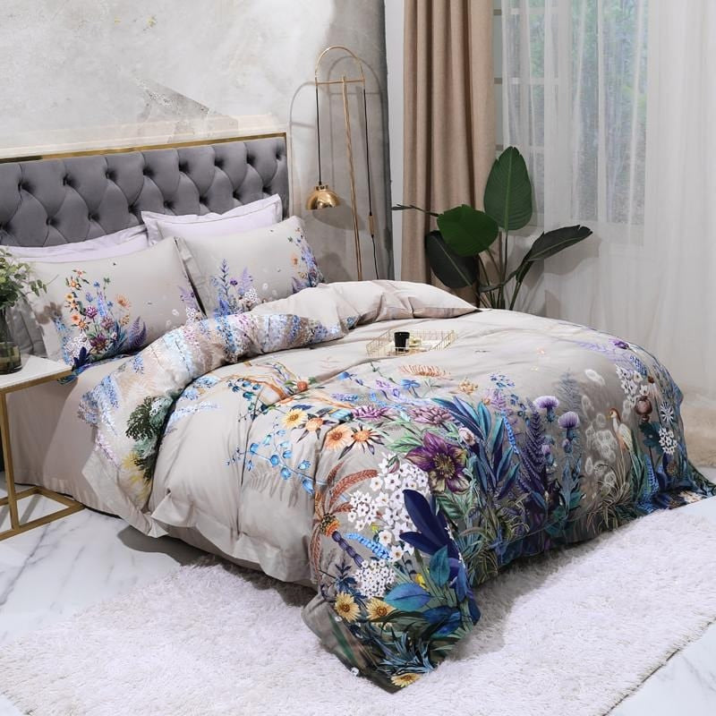 Modern Floral Duvet Cover Set