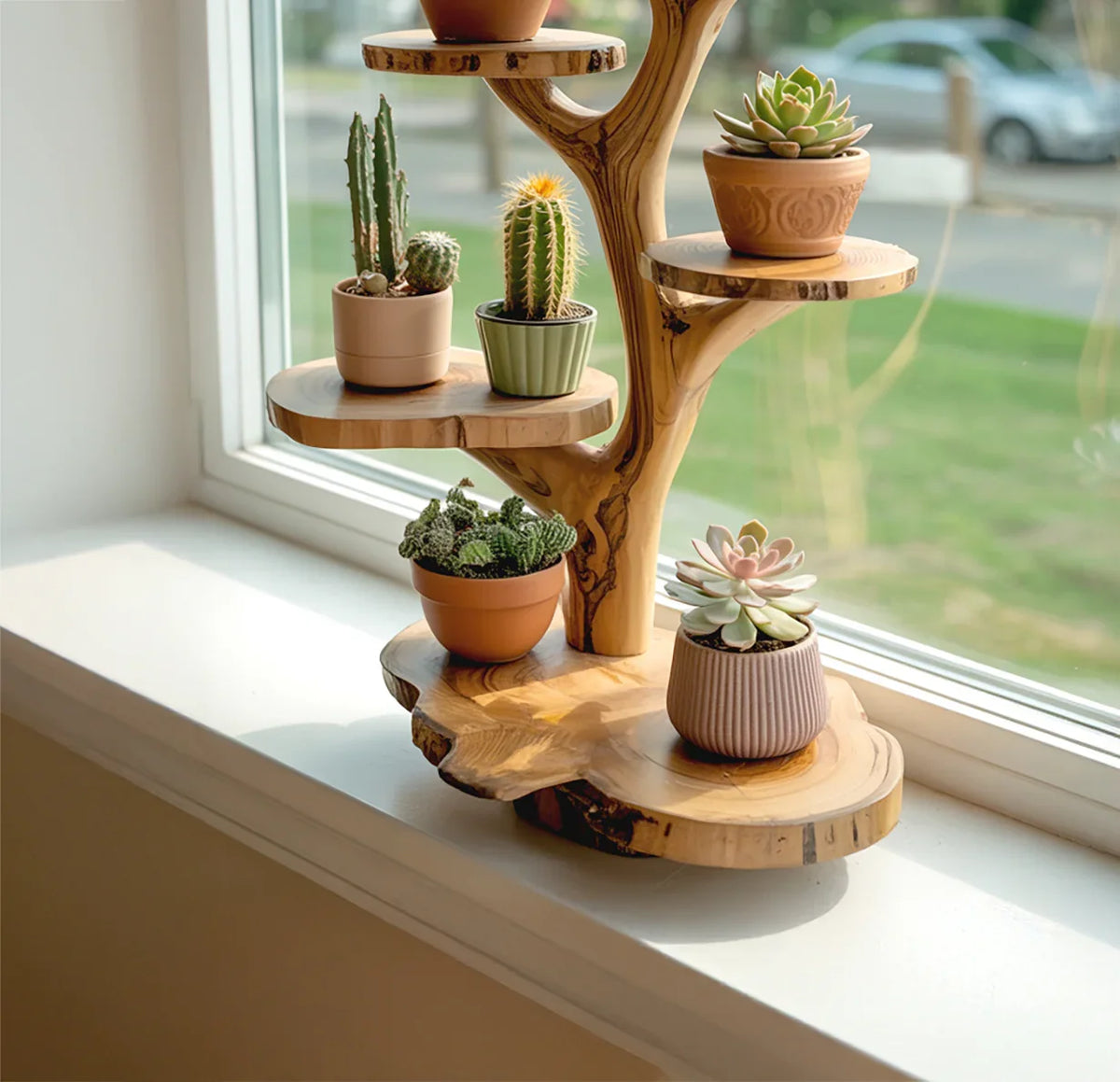 Handmade Wood Tree Stand