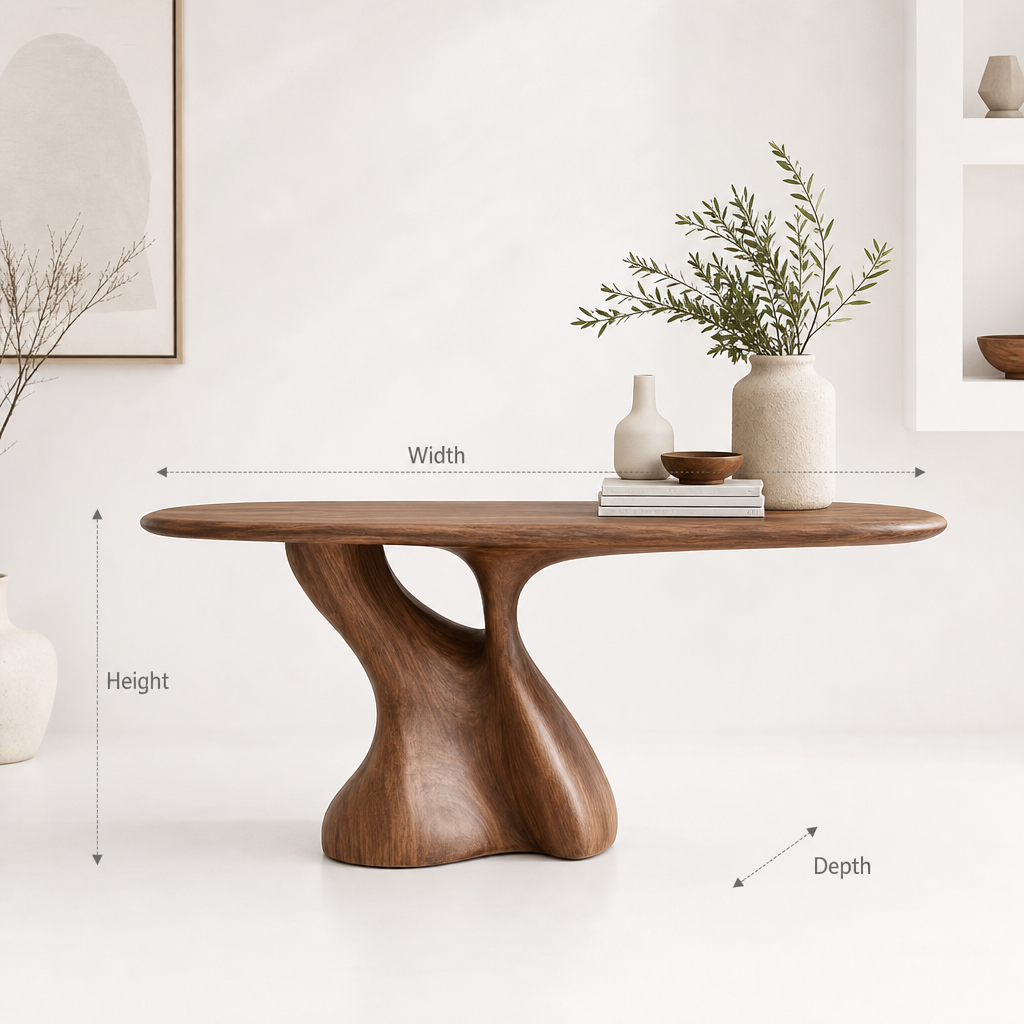 Rustic Console Table with Shelves – Live Edge Reclaimed Wood Entryway Table