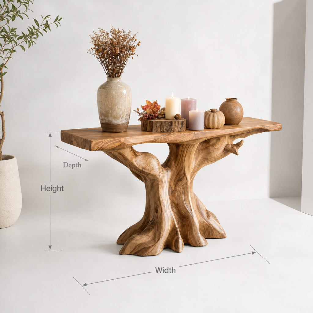 Rustic Wood Console Table – Farmhouse Entryway, Hallway & Sofa Table
