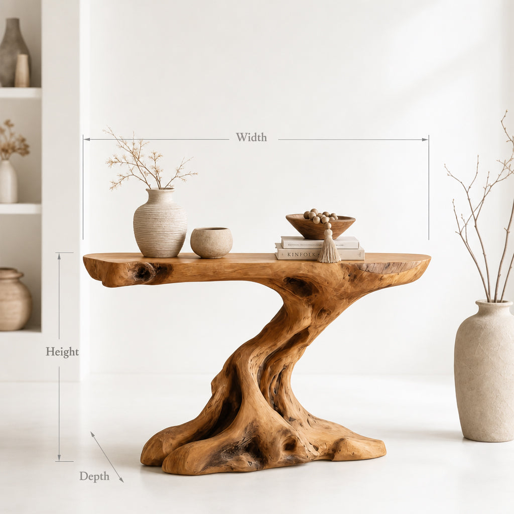 Rustic Wooden Console Table – Reclaimed Entryway Table, Modern Farmhouse Side Table
