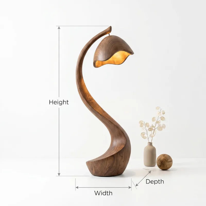Rustic Wooden Floor Lamp Statement Design For Home Decor