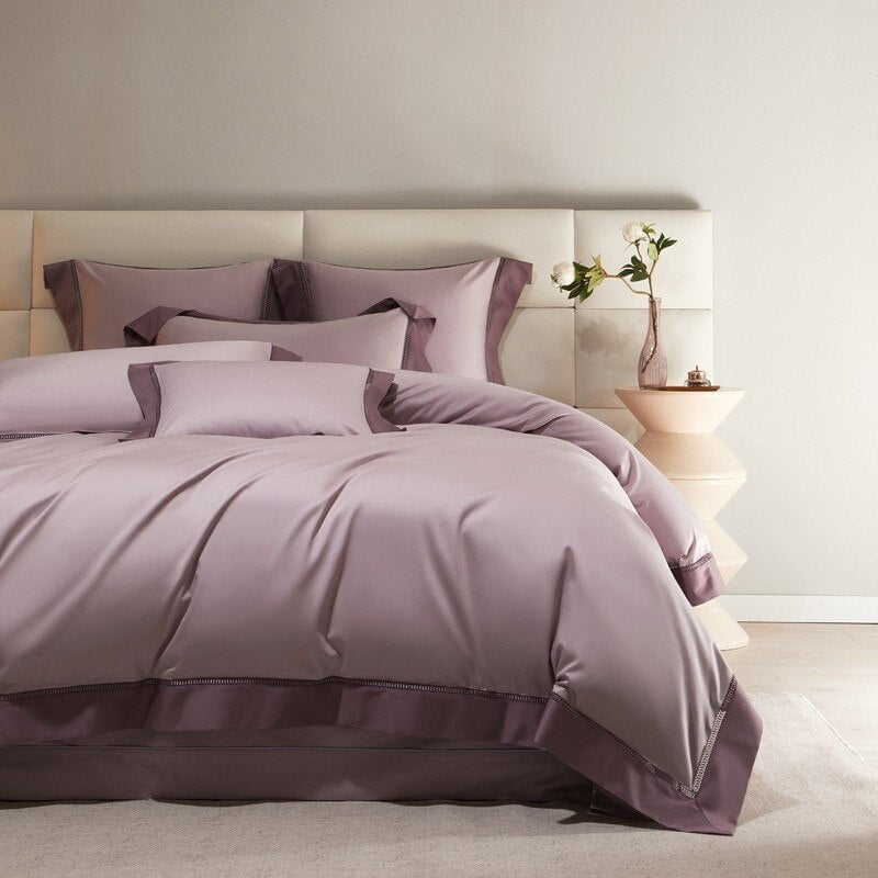 Deluxe Mauve Duvet Cover Set