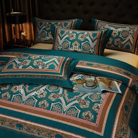 Ensemble de housses de couette Vintage Dark Teal